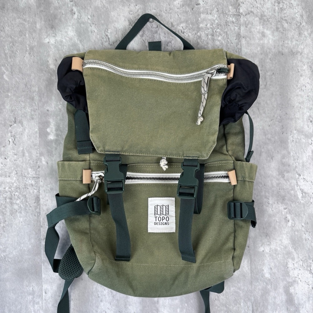 Topo Designs Rover Pack, Classic. Green